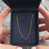 Vintage Italian 14k Yellow Gold Sleek Box Link .9mm (At Chain) Chain - Video showing the piece
