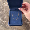 Vintage 10k Rose Gold 1.1mm Dainty Adjustable Cable Chain - Video showing the piece