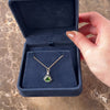 Antique Art Deco Platinum & 14k Yellow Gold 1.46ct Green Tourmaline Diamond Open Geometric Milgrain Charm / Pendant - Video showing the piece