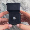 Vintage Platinum [Custom Carat] Striking Multi-Cut Halo Ring - Video showing the piece