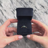 Vintage 14k White Gold .55ct Teal Tourmaline Modern Geometric Square Bubble Ring - Video showing the piece