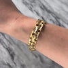 Vintage 18k Rosy Yellow Gold Wonderful Detailed Link Bracelet - Video showing the piece