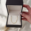 Vintage 14k Yellow Gold Elongated Box Chain Link Necklace - Video showing the piece