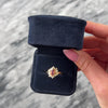 Vintage 14k Yellow Gold Pink Tourmaline Diamond Marquise Bypass Ring - Video showing the piece