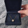 Vintage 14k Yellow Gold .441cttw Diamond Brilliant Cluster Necklace - Video showing the piece