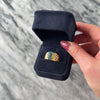 Vintage Heavy 18k Yellow Gold 3.54ct Aquamarine .82cttw Diamond Channel Step Shoulder Ring - Video showing the piece