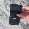 Antique 14k Gold .76ct Old Mine Cut Diamond Botanical Bezel Solitaire Ring - Video showing the piece