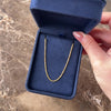Vintage Italian 14k Yellow Gold 1.55mm Sparkly Faceted Twisted Rope Chain - Video showing the piece