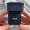 Vintage 14k Yellow Gold .55cttw Blue Sapphire Spiky Marquise Step Ring - Video showing the piece
