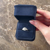 Antique 18k Yellow Gold & Palladium .83cttw Old Mine Cut Diamond Beautiful Flower Halo Ring - Video showing the piece