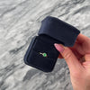 Vintage 14k Yellow Gold Emerald Diamond Duo Accented Oval Ring - Video showing the piece