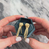 Vintage 14k Yellow Gold Elegant Knotted Chain Drop Earrings - Video showing the piece
