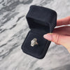 Art Deco Antique 18k White Gold Diamond Openwork Swirling Trio Ring - Video showing the piece