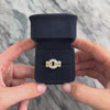 Vintage 14k Yellow & White Gold Diamond Chic Pave Buckle Loop Ring - Video showing the piece