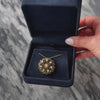 Antique Victorian 14k Yellow Gold .735cttw Old Mine Diamond Sparkling Spiral Pin - Video showing the piece