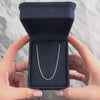Vintage Italian 14k Yellow Gold 1.6mm Stackable Rope Chain - Video showing the piece