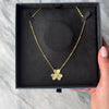 Vintage Stunning 18k Yellow Gold 1.758cttw Diamond Clover Necklace - Video showing the piece