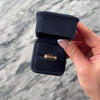 Vintage Platinum & 18k Yellow Gold Blue Sapphire Ruby Diamond Unusual Bar Overlay Ring - Video showing the piece