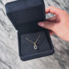 Vintage 18k Yellow Gold Sapphire Diamond Halo Pendant - Video showing the piece