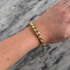 Vintage Italian 18k Yellow Gold Chunky Spiral Cable Bangle Bracelet - Video showing the piece