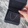 Vintage Lightweight 14k Yellow Gold Delicate Flat Cable Chain Necklace - Video showing the piece
