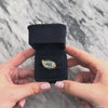 Vintage Italian 14k Yellow Gold 6.9ct Blue Topaz Fabulous Figural Poolside Sirens Ring - Video showing the piece