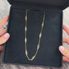 Vintage Italian 14k Yellow Gold Lovely Geometric Open Station Link Necklace - Video showing the piece