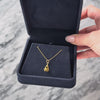 Antique Lightweight 14k Yellow Gold Diamond Engraved Border Buttercup Charm / Pendant - Video showing the piece