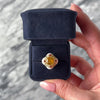 Vintage 14k Yellow Gold Onyx Honey & Madeira Citrine Bold Cocktail Ring - Video showing the piece