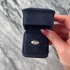 Vintage 14k Yellow & White Gold Diamond Blossom Detail East-West Navette Ring - Video showing the piece