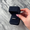 Estate 14k White Gold [Custom Carat] Funky Channel Bar Ring - Video showing the piece
