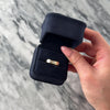 Vintage 14k Yellow Gold Old European Cut Diamond Wavy Line Band Ring - Video showing the piece