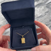 Vintage 18k Yellow Gold Diamond Framed Pendant - Video showing the piece