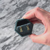 Vintage 14k Yellow Gold Emerald Diamond Infinity Huggie Earrings - Video showing the piece