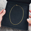 Vintage 18k Yellow Gold Sleek Round Snake 1.4mm Chain - Video showing the piece