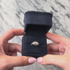 Antique Art Deco 18k White Gold Old European Cut Diamond Piercework Solitaire Ring - Video showing the piece
