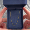 Vintage Italian 14k Yellow Gold Classic Box Link .8mm Chain - Video showing the piece