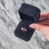 Vintage 14k Yellow Gold Ruby .37cttw Diamond Sparkling Crimson Ring - Video showing the piece