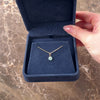 Vintage 18k Yellow Gold Delicate Light Blue Enamel Flower Charm / Pendant - Video showing the piece