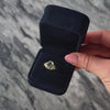 Vintage 14k Yellow Gold 2.5ct Aquamarine Sparkling Pool Ring - Video showing the piece
