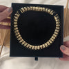 Vintage Italian 14k Yellow Gold Modernist Bold Statement Necklace - Video showing the piece