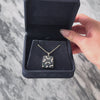 Vintage Large 18k White Gold 1cttw Blue Sapphire Diamond Night Sky Pendant - Video showing the piece