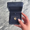Vintage 14k Yellow & White Gold Diamond Puzzle Piece Heart Pendant - Video showing the piece