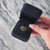 Vintage 10k Yellow Gold 2.54ct Onyx Diamond Flower Wrap Ring  - Video showing the piece