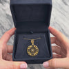 Antique Large 15k Yellow Gold Pearl Openwork Medallion Pendant - Video showing the piece