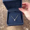 Vintage 14k White Gold Diamond Brushed Sparkling Bubble Slide Pendant - Video showing the piece