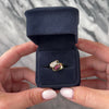 Vintage 14k Yellow Gold Diamond Ruby Dynamic Bypass Cluster Ring - Video showing the piece
