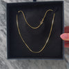 Vintage Italy 14k Yellow Gold Elongated Box Chain Link Necklace - Video showing the piece
