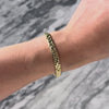 Vintage Italian 14k Yellow Gold Textured Grecian Link Bracelet - Video showing the piece
