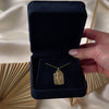 Vintage 14k Yellow Gold Diamond Side Profile Necklace -Video showing the piece